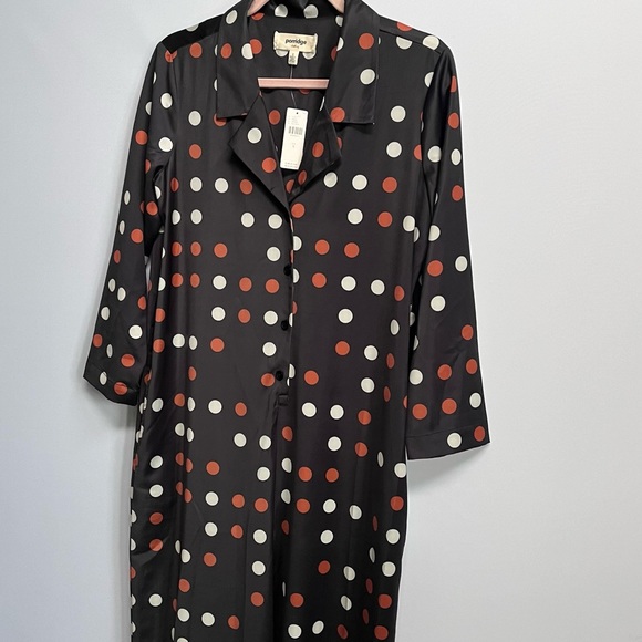 NWT Anthropologie Porridge Lacey LoveLand Silky Waistless Polka dot Jumpsuit S - Picture 12 of 16